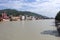 Embankment of the Ganiga River, the city of Haridwar. India