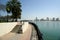 Embankment of the Gulf of Oman. Al Mamzar Beach and Park. Dubai,