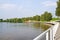 Embankment on the Klyazma reservoir