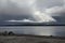 Embankment of Lake Onega in the city of Petrozavodsk, Russia