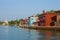 Embankment on the Mazzorbo island in Sunny day. Venice, Italy