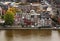 Embankment of Meuse (Maas) river in Namur. Belgium