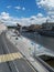 Embankment of the Moscow River with a view of the sculpture Bolshaya Glina