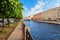 Embankment of the Moyka River in Saint Petersburg in summer day