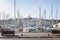 Embankment of the old port with yachts and boats in Marseille. Tourism and travel. Sunny day. Beautiful landscape