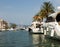 Embankment and residential marina at Empuriabrava, Spain