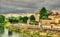 The embankment of the river Charente in Saintes