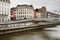 Embankment of the river Sambre in Charleroi. Belgium