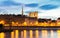 The Embankment of the Seine at night,Paris, France