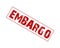 Embargo rubber stamp