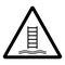 Embarkation ladder Symbol Sign, Vector Illustration, Isolate On White Background Label .EPS10