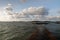 Embarking quay to island Ile de brehat in Brittany