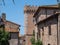 Embattled Tower of the Medieval Castle at the Entrance to the Village of Bolgheri