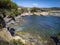 Embiez island landscape, near Bandol, french island in the Mediterranean Sea, France