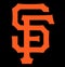 The emblem of the baseball club San Francisco Giants. USA.