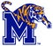 The emblem of the basketball club `Memphis Tigers`. USA.