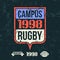 Emblem of the college rugby team