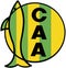 The emblem of the football club `Aldosivi`. Argentina.