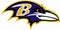 The emblem of the football club Baltimore Ravens. USA.