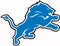 The emblem of the football club Detroit Lions. USA.