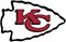 The emblem of the football club `Kansas City Chiefs`. USA.