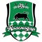 The emblem of the football club `Krasnodar`. Krasnodar. Russia.