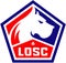 The emblem of the football club `Lille`. France