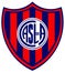 The emblem of the football club `San Lorenzo de Almagro`. Argentina.