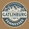 Emblem with the name of Gatlinburg, Tennessee