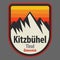 Emblem with the name of Kitzbuhel, Austria