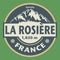 Emblem with the name of La Rosiere, Savoie, France