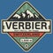 Emblem with the name of Verbier, Switzerland