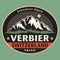 Emblem with the name of Verbier, Switzerland