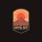 Emblem patch logo illustration of Capitol Reef National Park