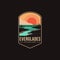 Emblem patch logo illustration of Everglades National Park