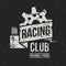 Emblem racing club in retro style