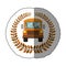 emblem school bus icon design