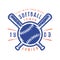 Emblem of softball junior team