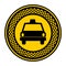 emblem taxi front car icon