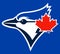 The emblem of the Toronto Blue Jays baseball club. Canada.