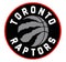 The emblem of the Toronto Raptors Basketball Club. Canada.