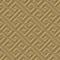 Emboss greek 3d seamless pattern. Embossed relief gold background. Greek key meanders surface geometric ornament. Abstract repeat