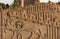 Embossed Bas Relief of Combat Between Lion and Bull Carved on Staircase of Persepolis in Shiraz