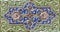 Embossed colorful Old Persian Tile