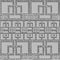Embossed geometric 3d greek seamless pattern. Raised borders, mazes, greek key, meanders. Surface grunge relief 3d ancient