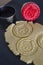 Embossed stamp cookies