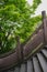 Embossed stone bridge and verdant tree,China