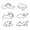 Embrace the Elements: Whimsical Weather Illustrations for Logos, Labels, and Stickers