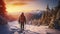 Embrace Winter\\\'s Beauty Adventure Hiking in Nature