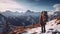 Embrace Winter\\\'s Beauty Adventure Hiking in Nature